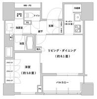 東京都豊島区東池袋3(マンション)の賃貸物件の間取り