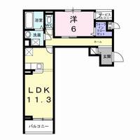 大阪府泉佐野市笠松1(アパート)の賃貸物件の間取り
