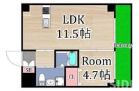 HGTコート都島の間取り