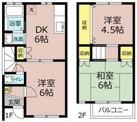 栃木県佐野市田沼町(一戸建)の賃貸物件の間取り