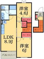 グレイスヒルAの間取り