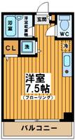 東京都渋谷区笹塚2(マンション)の賃貸物件の間取り