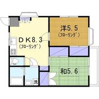 セゾン長沼Bの間取り