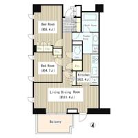 東京都世田谷区用賀1(マンション)の賃貸物件の間取り