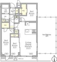 アジールコート都立大学の間取り