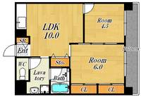 阪神ハイグレードマンション1番館の間取り
