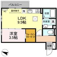 広島県広島市安佐南区西原1(アパート)の賃貸物件の間取り