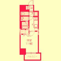 大阪府大阪市西区立売堀4(マンション)の賃貸物件の間取り