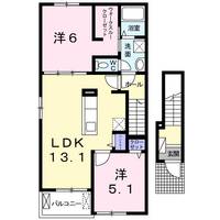 香川県善通寺市上吉田町4(アパート)の賃貸物件の間取り
