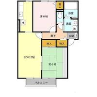 滋賀県大津市高砂町(アパート)の賃貸物件の間取り