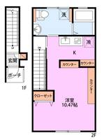 ラ・ランド Cの間取り