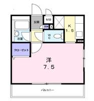 神奈川県横浜市港北区岸根町(アパート)の賃貸物件の間取り