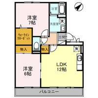滋賀県野洲市久野部(アパート)の賃貸物件の間取り
