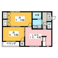 メゾンソレイユIIの間取り