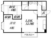 静岡県浜松市中央区下池川町(マンション)の賃貸物件の間取り