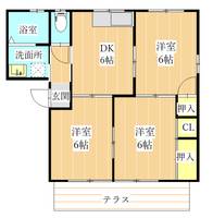 熊本県熊本市南区刈草1(アパート)の賃貸物件の間取り