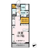 栃木県小山市中央町2(アパート)の賃貸物件の間取り
