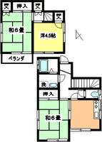 埼玉県桶川市大字上日出谷(一戸建)の賃貸物件の間取り