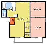 サカイハイツB棟の間取り