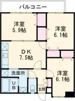 クレアージュ瀬戸越の間取り