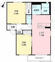 シャーメゾン・ヴァン B棟の間取り