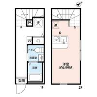 神奈川県横浜市港南区上永谷3(アパート)の賃貸物件の間取り