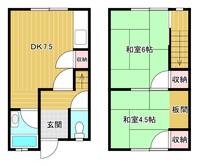 鳥取県西伯郡南部町東町(一戸建)の賃貸物件の間取り
