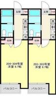 千葉県千葉市花見川区幕張本郷2(アパート)の賃貸物件の間取り