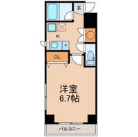 千葉県市川市市川3(マンション)の賃貸物件の間取り