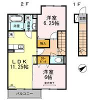 東京都八王子市片倉町(アパート)の賃貸物件の間取り