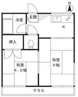 若草ハイツの間取り
