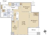 白金ザ・スカイの間取り