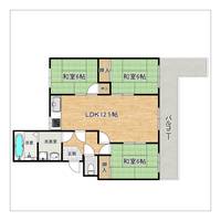 福岡県福岡市中央区福浜2(マンション)の賃貸物件の間取り