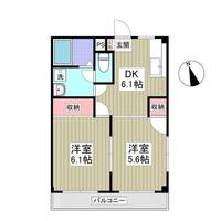 群馬県館林市緑町2(マンション)の賃貸物件の間取り