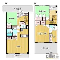 埼玉県朝霞市膝折町1(マンション)の賃貸物件の間取り