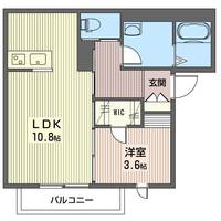 栃木県栃木市箱森町(アパート)の賃貸物件の間取り