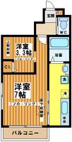 東京都世田谷区給田3(アパート)の賃貸物件の間取り