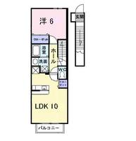 メリオル カザ Aの間取り