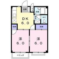 栃木県栃木市大平町新(アパート)の賃貸物件の間取り