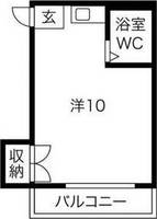 大阪府大阪市東住吉区針中野4(マンション)の賃貸物件の間取り