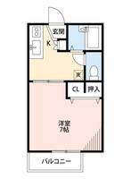 東京都日野市三沢1(アパート)の賃貸物件の間取り