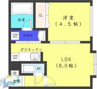 サウザンドファイン琴似の間取り