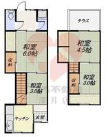 大阪府大阪市東住吉区山坂5(一戸建)の賃貸物件の間取り