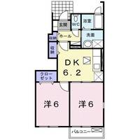 群馬県富岡市一ノ宮(アパート)の賃貸物件の間取り