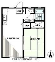 埼玉県朝霞市根岸台4(アパート)の賃貸物件の間取り