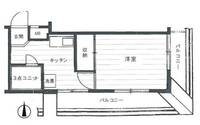 東京都港区浜松町1(マンション)の賃貸物件の間取り