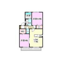 エリタージュ Eの間取り