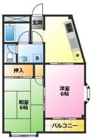 神奈川県川崎市中原区井田3(マンション)の賃貸物件の間取り