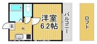 福岡県春日市光町2(アパート)の賃貸物件の間取り