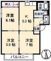 シャーメゾン明月 D棟の間取り
